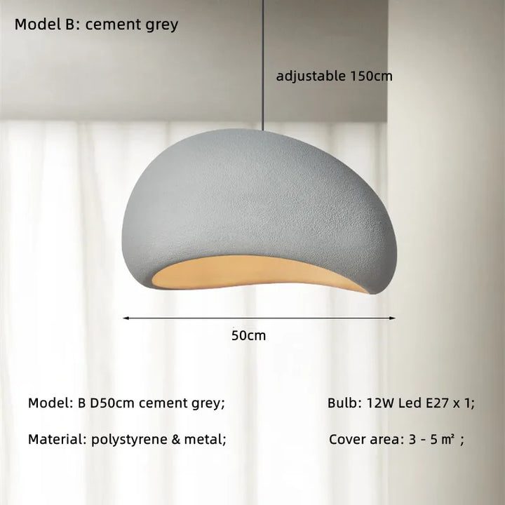 Nordic Wabi Sabi LED Pendant Light – Dining & Bar Lamp