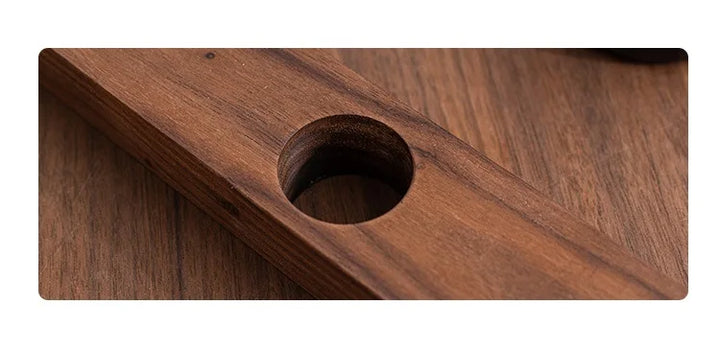 Wooden Slanted Wine Rack – Modern Minimalist Bottle Stand