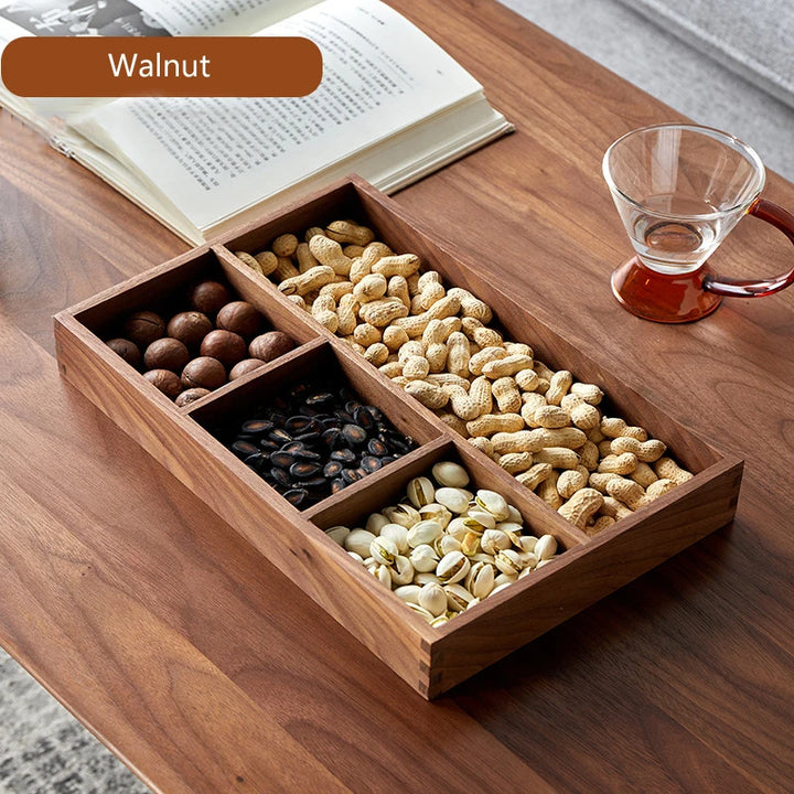 Solid Wood Organizer Box – Desk & Coffee Table Storage Tray
