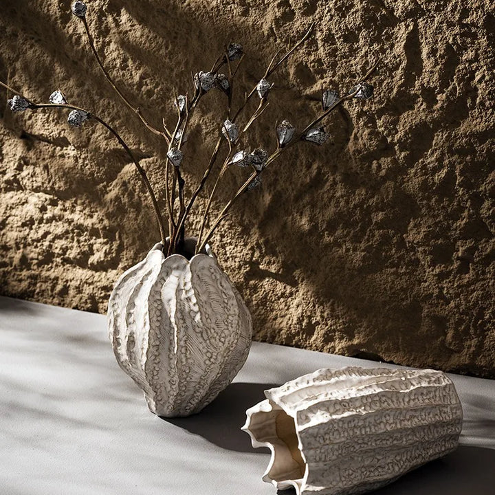 Nordic Irregular Ceramic Vase – Modern Tabletop Decor