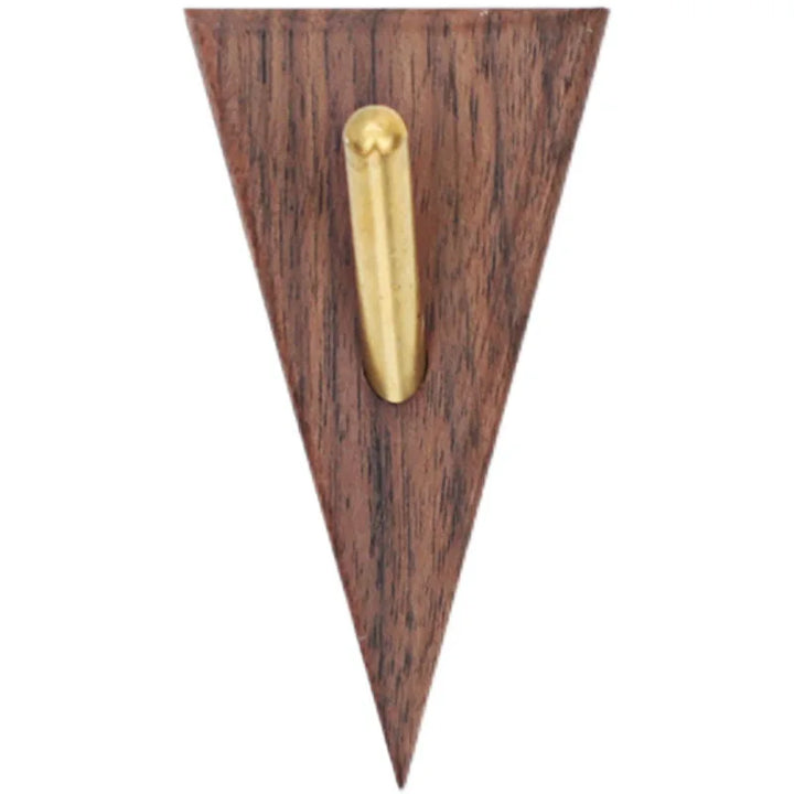 Gancho creativo de madera maciza de latón HeMu, sin perforaciones, para colgar ropa, abrigos, sombreros y bolsos.
