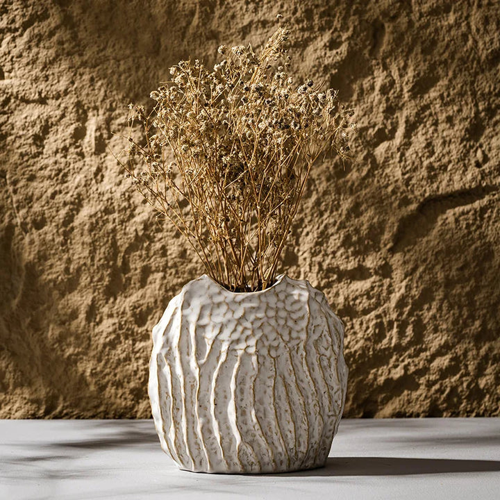 Nordic Ceramic Vase – Modern Boho Tabletop Decor