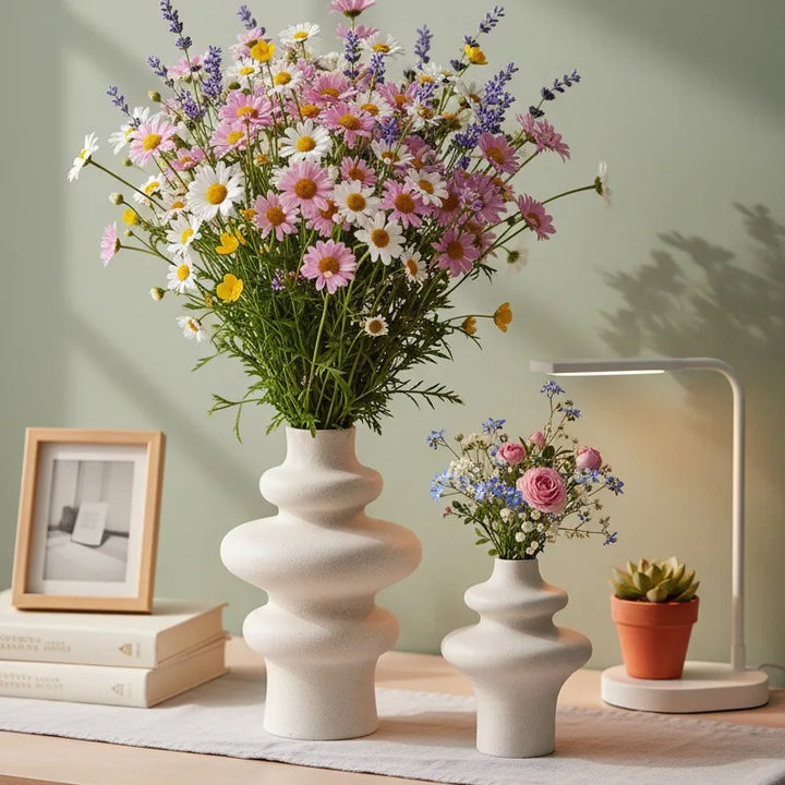 Nordic Ceramic Vase – Modern Minimalist Home Decoration