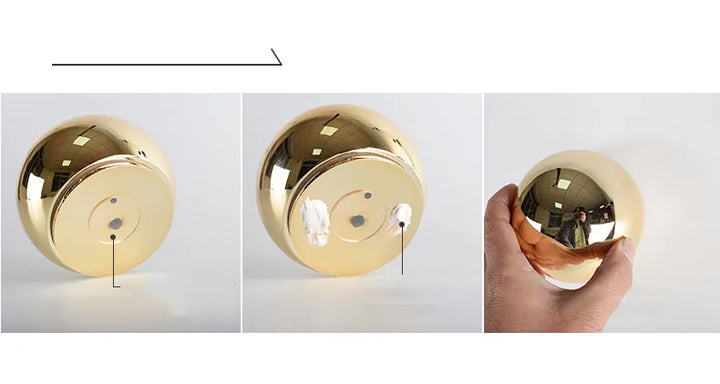 Golden and Silver Ball Wall Hanging Set – Modern Decor