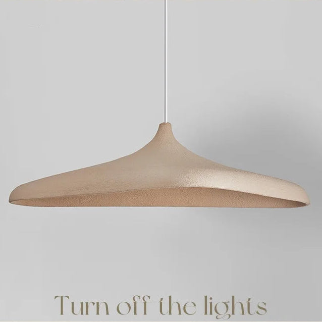 Wabi Sabi Brown Pendant Light – Japanese Minimalist LED Lamp