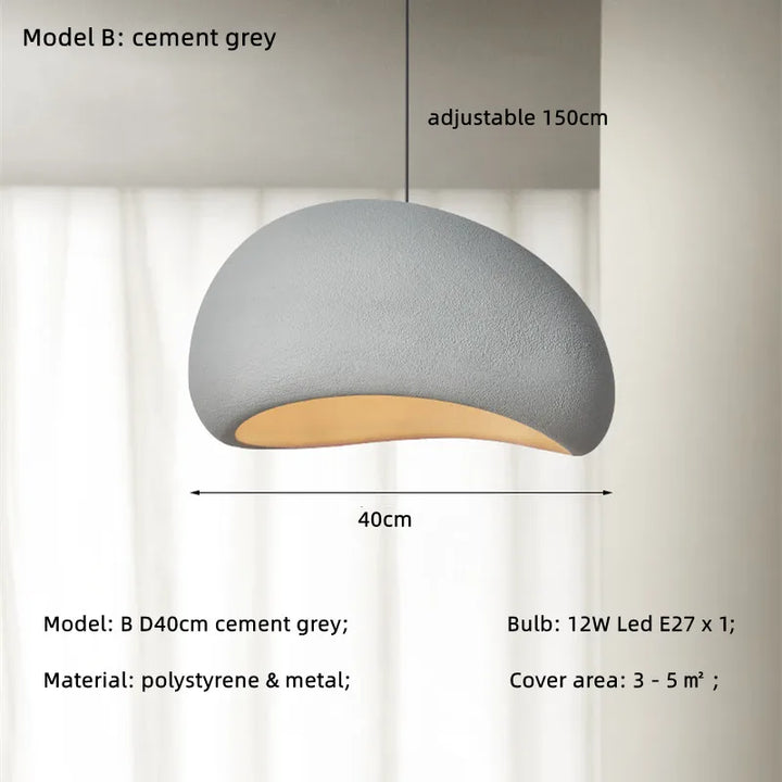 Nordic Wabi Sabi LED Pendant Light – Dining & Bar Lamp