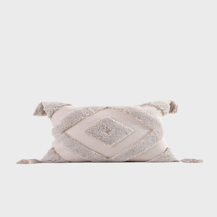 Boho Chenille Tufted Cushion Cover – Luxury with Tassels