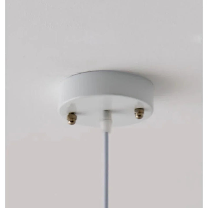 Nordic Fabric Pendant Light – White E27 LED Chandelier