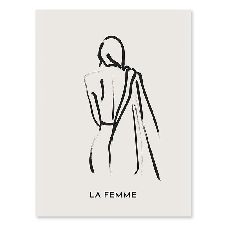 Abstract Black Beige Canvas Print – Geometric Wall Art