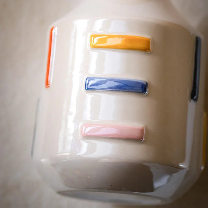 Colorful Ceramic Dopamine Vase – Modern Table Decor