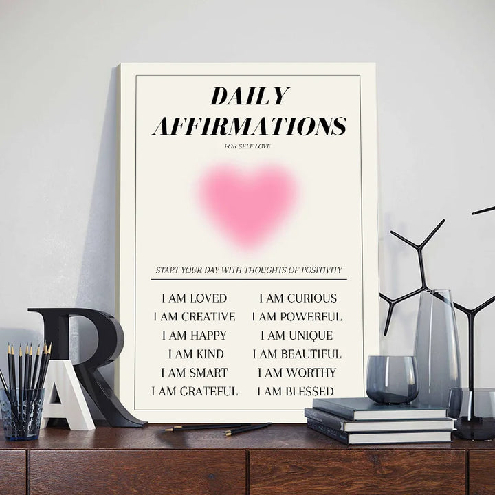 Gradient Spiritual Aura Canvas – Framed Pastel Wall Art