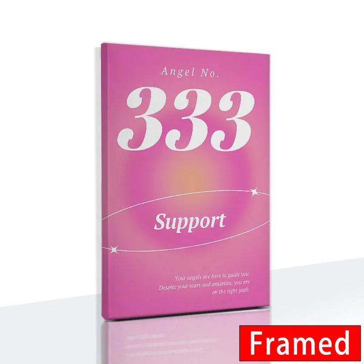 Gradient Spiritual Aura Canvas – Framed Pastel Wall Art