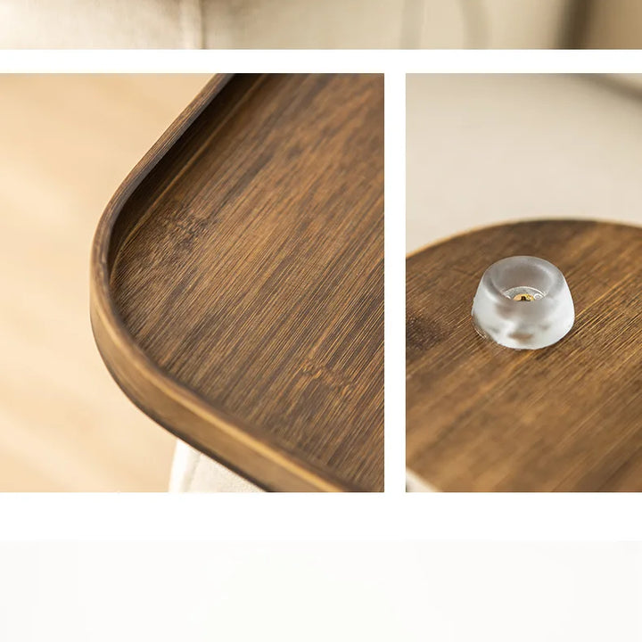 Bamboo Dried Fruit Tray – Small Mobile Tea & Coffee Table