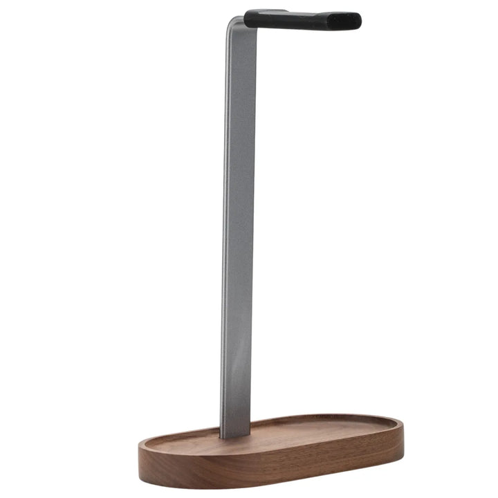 Wood and Metal Headphone Stand – Universal Desktop Holder